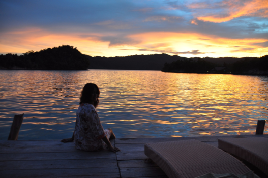 Raja Ampat eilanden - Zon ondergaan in Raja Ampat