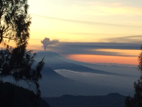 Java - beetje slapende Bromo vulkaan op Java