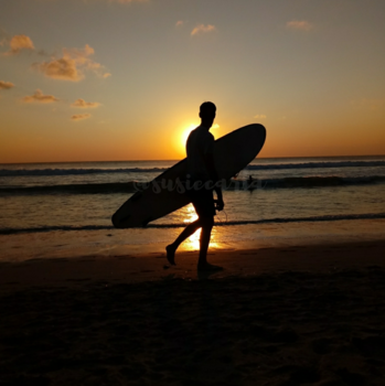 Bali - Sunset and SurferBoy