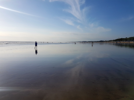 Bali - Kuta beach net voor zonsondergang