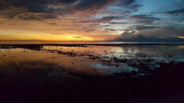 Gili-eilanden - Sunset at the Gili's (view on Bali)