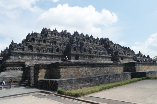 Borobudur - halverwege
