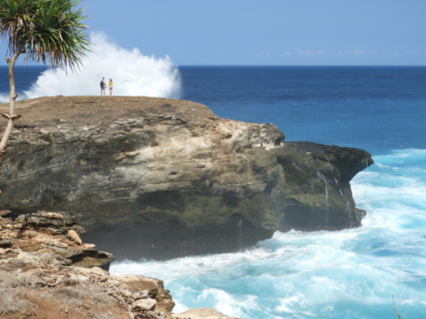 Bali - Samen met papa genieten van natuur geweld