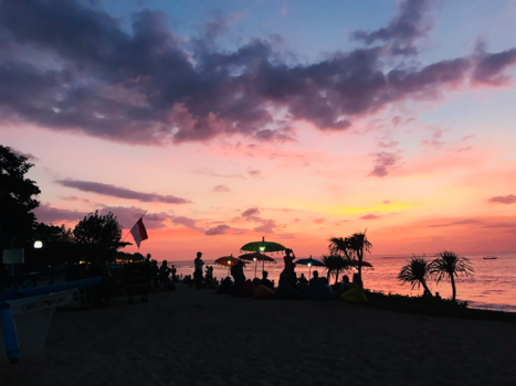 Bali - Een mooie avondlucht bij Kuta Beach