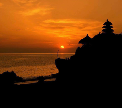 Bali - Zonsondergang Pura Tanah Lot, Bali