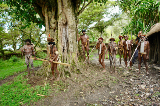 Papoea - Dani-stam in de buurt van Wamenas