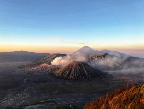 Java - Volcano sunrise