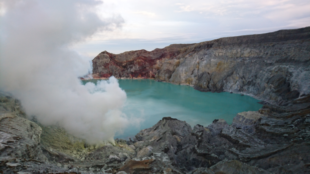 Ijen Krater - Een azuurblauw kratermeer