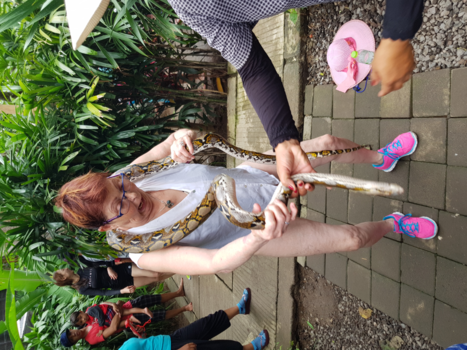 Bali - Mijn moeder was niet bang voor slangen (zei ze.......)