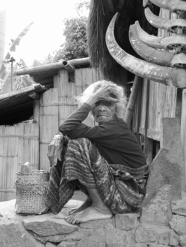 Flores - Old woman in the jungle