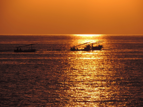 Rondreis Bali & Lombok - Vissersbootjes op Lombok tijdens zonsondergang