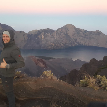 Gunung Rinjani - At the crater mount rinjani sunrise