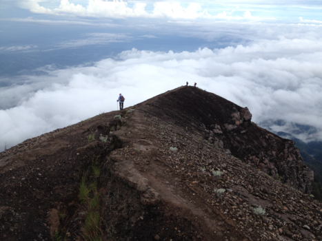 Gunung Agung - On top of the clouds