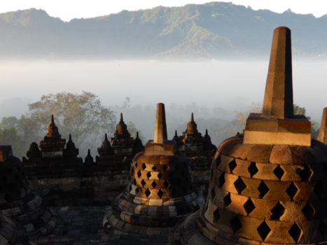 Borobudur - Borobudur sunrise