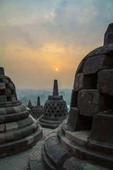 Borobudur - Sunrise Borobudur tempel