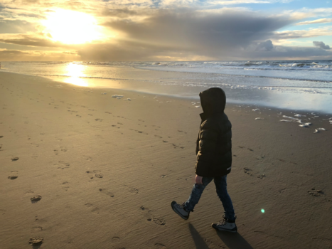 Bali - Zee met zoonlief