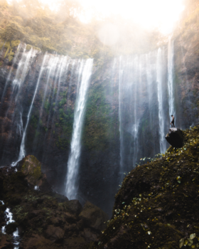 Java - Feeling small amongst giant waterfalls