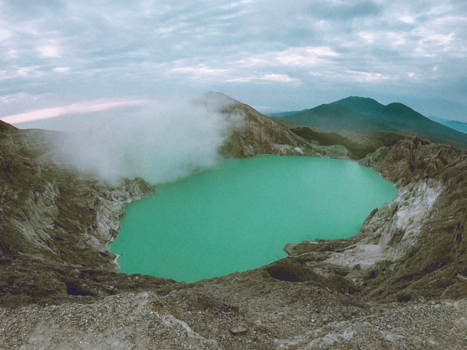 Ijen Krater - Krater meer van Ijen