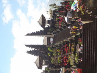 Pura Besakih - Toegangstrap met gespleten poort