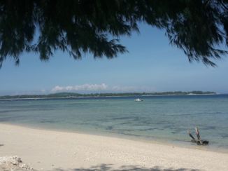 Gili-eilanden - uitzicht naar Gili Meno
