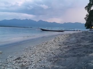 Gili-eilanden - uitzicht naar Lombok