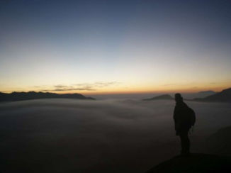 Bromo National Park - Vlak voordat de zon op komt...