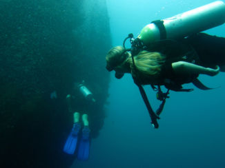 USS Liberty Shipwreck - Bij het schipwrak