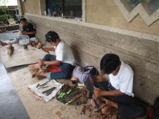 Bali - Woodcarving in Batuan