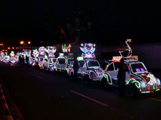 Yogyakarta - Lichtgevende skelters