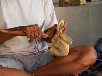 Sanur - Houten beelden