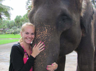 Bali - Eten geven aan olifanten
