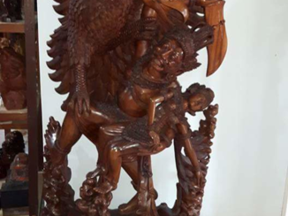 Bali - Houtsnijwerk in Ubud