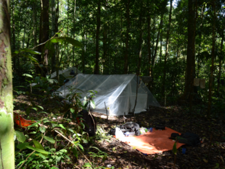 Sumatra - Zelfgemaakte tent