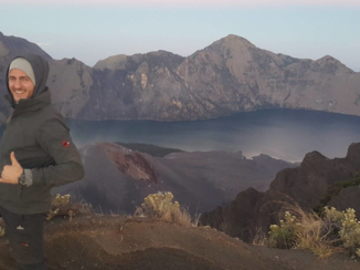 Gunung Rinjani - At the crater mount rinjani sunrise